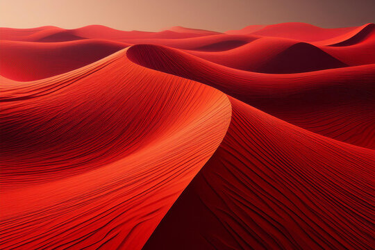 red sand dunes