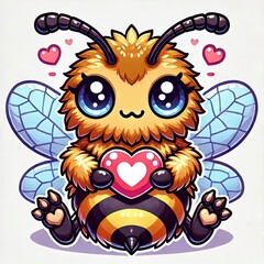 a baby wasp kawaii style love valetine 0104