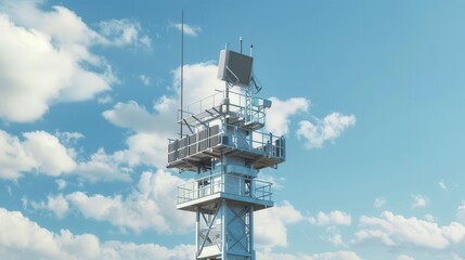 Rf Antenna Radar Locator Used In Applications Like air traffic control