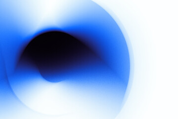 A smooth, abstract mesh gradient with white, blue, and black hues. The soft noise effect adds texture, while the flowing rounded forms evoke a futuristic feel.