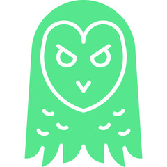 Owl Face icon single vector illustration