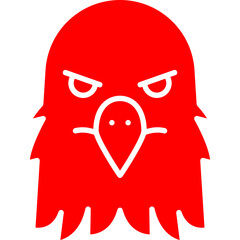 Eagle Face icon single vector illustration