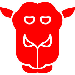 Camel Face icon single vector illustration