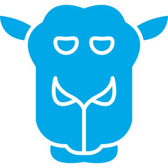Camel Face icon single vector illustration