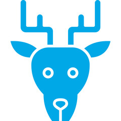 Deer Face icon single vector illustration