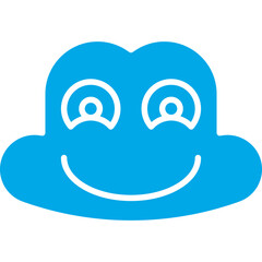 Frog Face icon single vector illustration