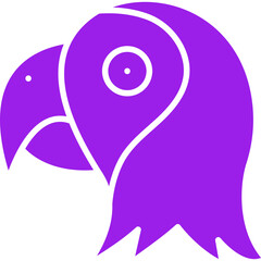 Parrot Face icon single vector illustration
