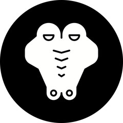 Crocodile Face icon single vector illustration