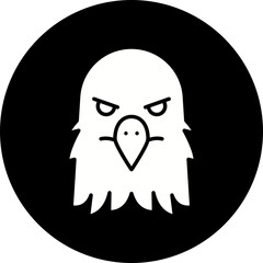 Eagle Face icon single vector illustration
