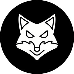 Fox Face icon single vector illustration
