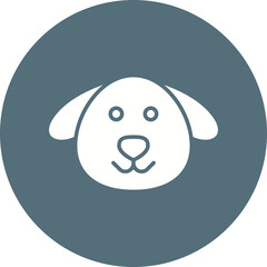 Dog Face icon single vector illustration