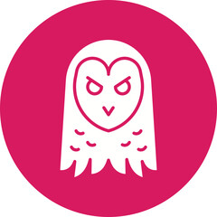 Owl Face icon single vector illustration