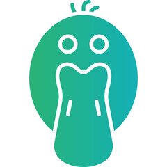 Duckling Face icon single vector illustration