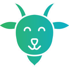 Lamb Face icon single vector illustration
