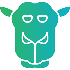 Camel Face icon single vector illustration