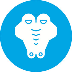 Crocodile Face icon single vector illustration