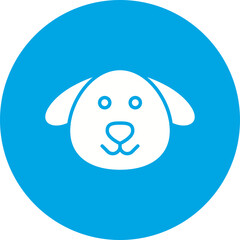 Dog Face icon single vector illustration