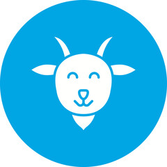 Lamb Face icon single vector illustration
