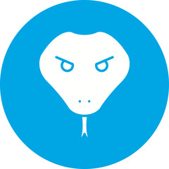 Snake Face icon single vector illustration