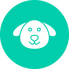 Dog Face icon single vector illustration