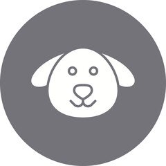 Dog Face icon single vector illustration