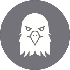 Eagle Face icon single vector illustration