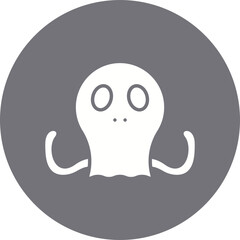 Octopus Face icon single vector illustration