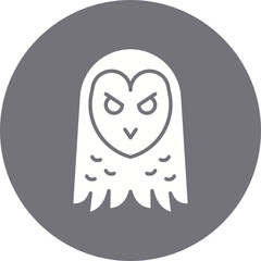 Owl Face icon single vector illustration