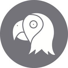 Parrot Face icon single vector illustration