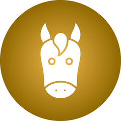 Horse Face icon single vector illustration
