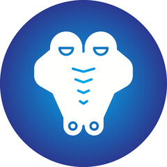 Crocodile Face icon single vector illustration