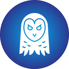 Owl Face icon single vector illustration