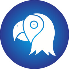 Parrot Face icon single vector illustration