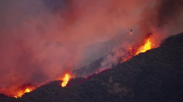 In January 7, 8, 9, 2025, a fierce fire engulfed Malibu, Los Angeles. Helicopters battled the blaze, and stunning 4K footage captured the disasters scale and the urgent response