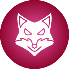 Fox Face icon single vector illustration