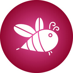 Bee Face icon single vector illustration