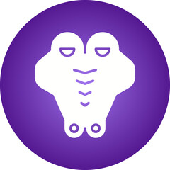 Crocodile Face icon single vector illustration