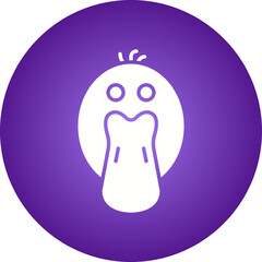 Duckling Face icon single vector illustration