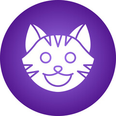 Cat Face icon single vector illustration