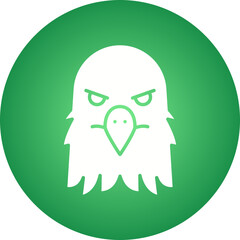 Eagle Face icon single vector illustration