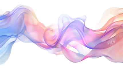 An abstract digital background for technological processes and AI, isolated on white background