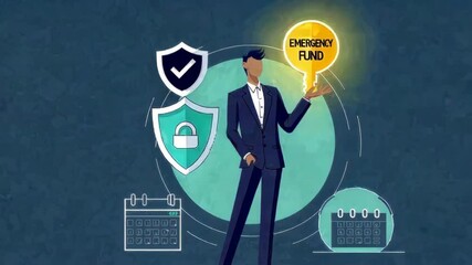 A professional man presenting energy planning, symbolizing security and management, ideal for corporate and energy sector visuals, emphasizing innovation and safety.