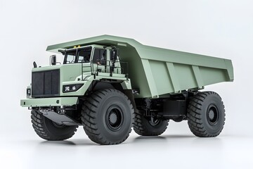 Powerful Dump Truck Hauls Heavy Loads Efficiently