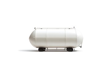 White Tanker Transports Liquid Safely Across