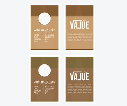 Simple Minimalistic Creative ID CARD  Template Design