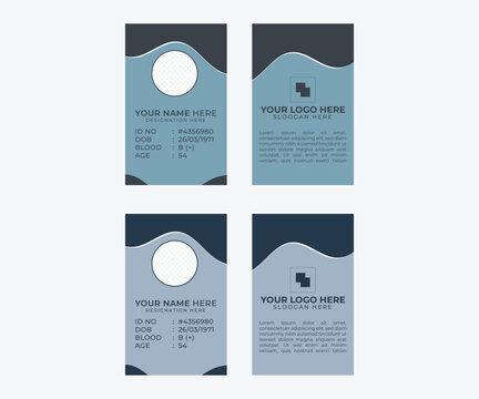 Simple Minimalistic Creative ID CARD  Template Design 