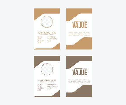 Simple Minimalistic Creative ID CARD  Template Design 