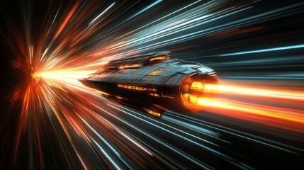 moving at the speed of light and human figure
