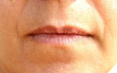 boca de mujer adulta