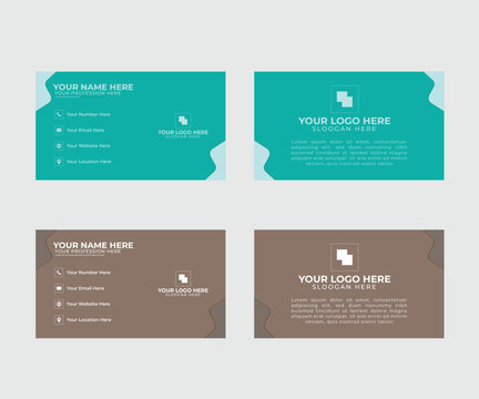 Simple Minimalistic Creative Business Card Template Design